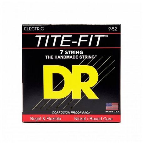 DR LT7-9 TITE-FIT струны для 7-струнной электрогитары 9 52