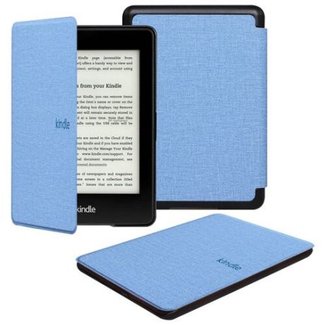 Чехол-обложка Fabric Premium для Amazon Kindle Paperwhite 5 2021 (голубой)