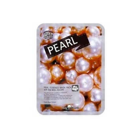 Mayisland Real Essence Pearl Mask Pack 25 мл Маска для лица тканевая