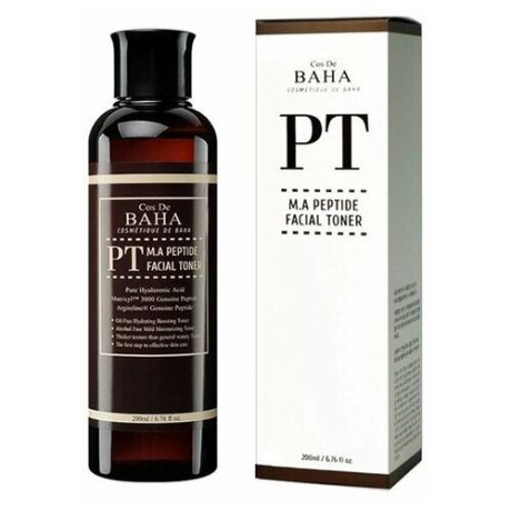 Cos De BAHA PT M. A Peptide Facial Toner Тонер против морщин с пептидами, 200мл