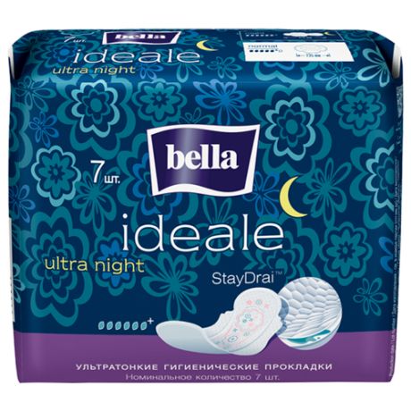 Ультратонкие гигиенические прокладки BELLA Ideale Ultra night, 7 шт
