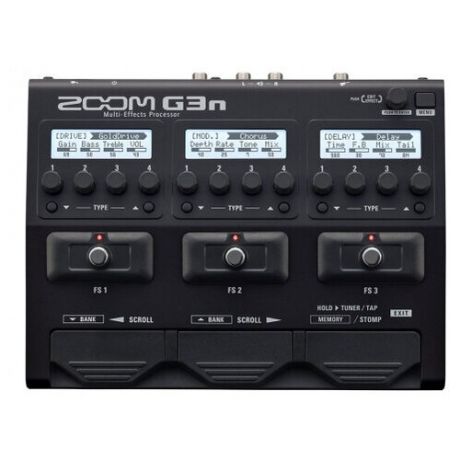 Zoom G3n - Мульти-педаль эффектов со встроенным эмулятором кабинета/БП в комплекте