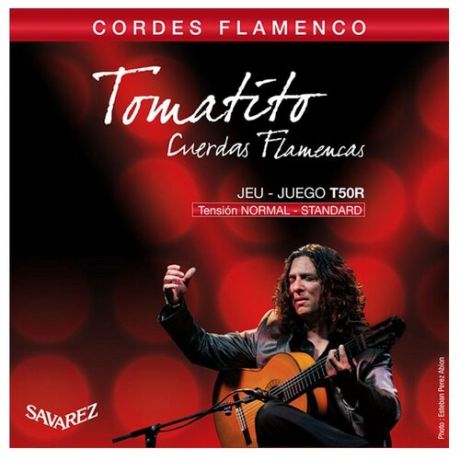 T50R Flamenco Tomatito Комплект струн для классической гитары, норм. натяжение, посеребр Savarez