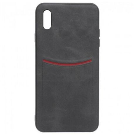 ILEVEL Чехол с кожаным покрытием и карманом для iPhone XR