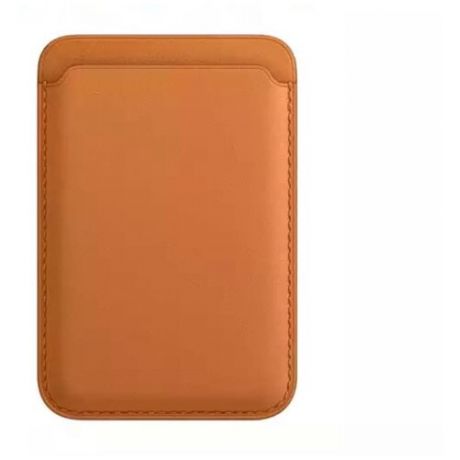 Кожаный чехол-бумажник MagSafe для iPhone, цвет «золотистая охра