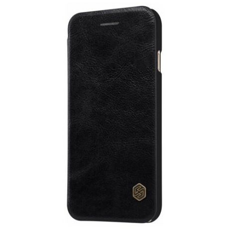 Кожаный чехол-книжка Nillkin Leather Qin для iPhone 7 / 8 / SE 2020 черный