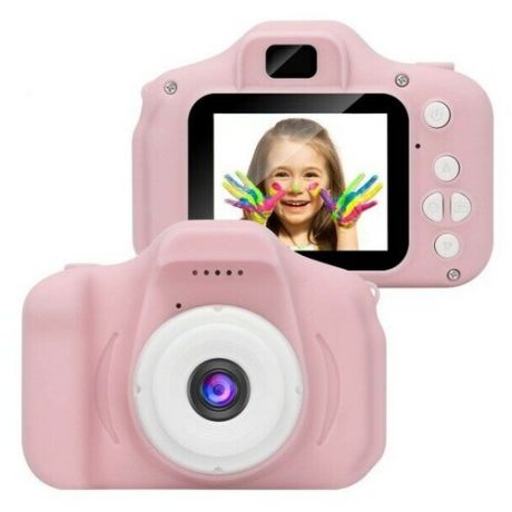 Детский цифровой мини фотоаппарат Mini Kids Camera (розовый)