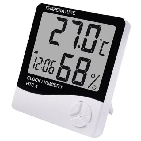 Комнатный термометр / Термогигрометр цифровой / Часы электронные с гигрометром и термометром