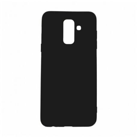 Силиконовый чехол ультратонкий для Samsung A605 Galaxy A6+ (2018), черный