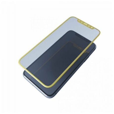 Противоударное стекло 2D для Samsung A310 Galaxy A3 (2016) (полное покрытие), золото