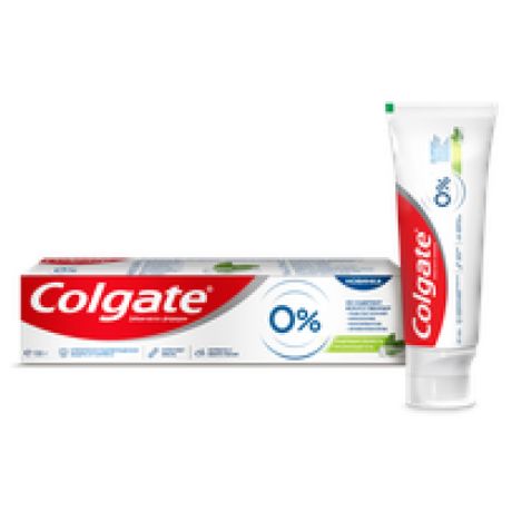 Colgate-Palmolive Colgate (Колгейт) 0% Бодрящая Свежесть зубная паста от кариеса, 130 г