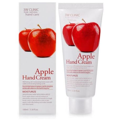 3W Clinic Крем для рук "Moisturizing Hand Cream [Apple]", 100мл