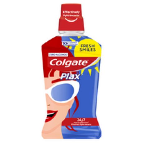 Colgate-Palmolive Colgate (Колгейт) Plax Освежающая мята антибактериальный ополаскиватель для полости рта, 500 мл