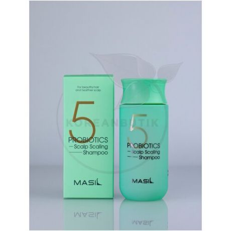 Глубокоочищающий шампунь для волос с пробиотиками | Masil 5 Probiotics Scalp Scaling Shampoo 150ml