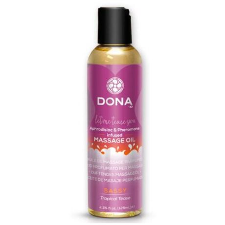 DONA Scanted Massage Oil Sassy Aroma Массажное масло Tropical Tease (110 мл), dona-40518