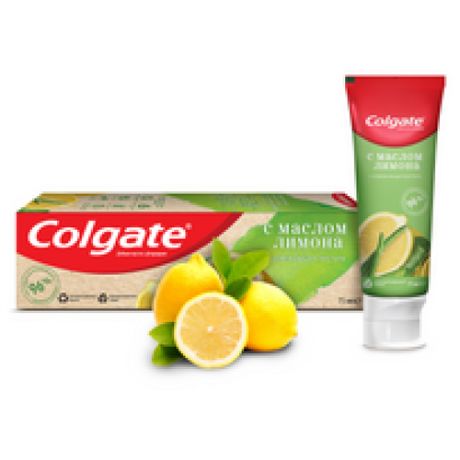 Colgate-Palmolive Colgate (Колгейт) Naturals Освежающая чистота с Маслом Лимона зубная паста с натуральными ингредиентами, 75 мл