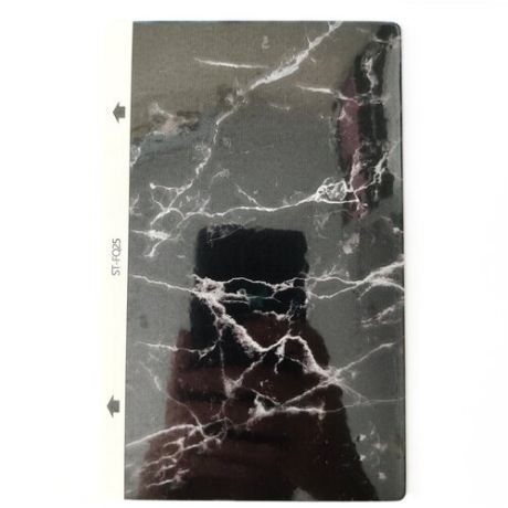 Защитная пленка гидрогелевая Devia для iPhone 12/12 Pro на заднюю часть смартфона черный мрамор