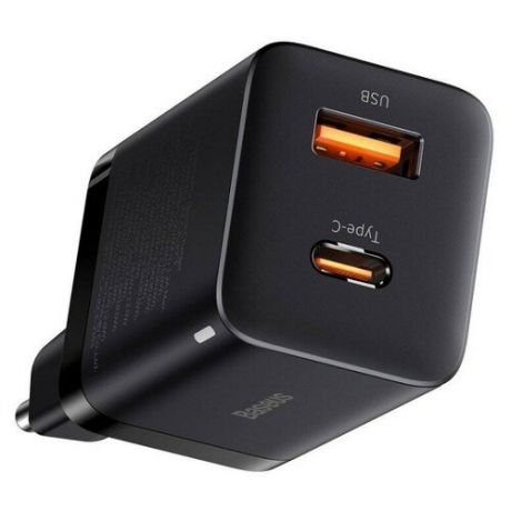 Сетевое зарядное устройство Baseus Super Si Pro Quick Charger USB + Type-C C+U 30W EU Black (CCSUPP-E01)