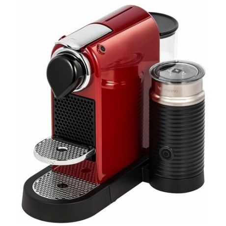 Кофемашина капсульная Nespresso C123 CitizMilk, красный