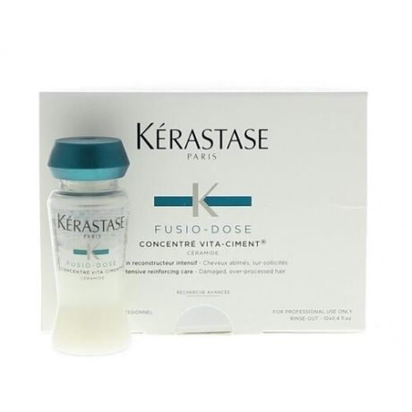 Kerastase Fusio Dose Concentre Vita-Ciment - Укрепляющий концентрат для ослабленных волос 10*12 мл
