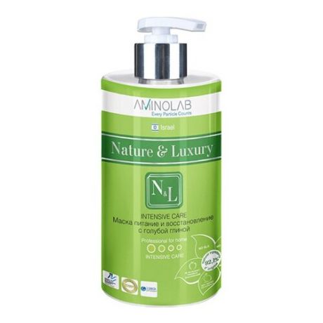 Nature & Luxury Маска для волос Питание и Восстановление с голубой глиной, 460 мл