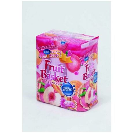 Marutomi fruit basket бумага туалетная персик 2-х слойная, 27,5м х 0,114м, 18 рул