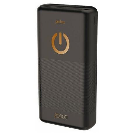 Внешний аккумулятор Perfeo 20000 mah + Micro usb /In Micro usb /Out USB 1 А, 2.1A/черный