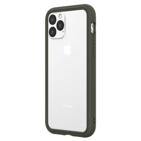 Чехол-бампер RhinoShield серый для Apple iPhone 11 Pro Max с защитой от падений с 3.5 м