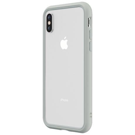 Чехол-бампер RhinoShield светло-серый для Apple iPhone Xs Max с защитой от падений с 3.5 м