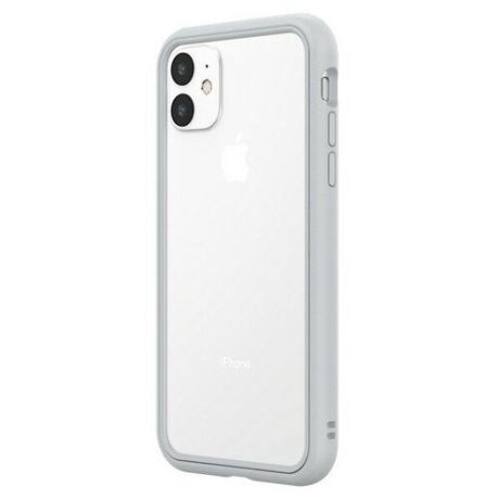 Чехол-бампер RhinoShield светло-серый для Apple iPhone 11/XR с защитой от падений с 3.5 м