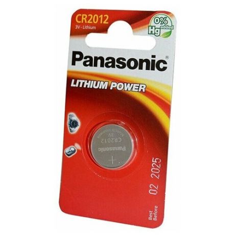 Батарейка Lithium Power CR-2025EL/1B CR2025 Panasonic, Япония