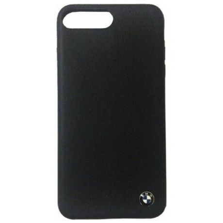 Кожаный чехол-накладка для iPhone 7 Plus/8 Plus BMW Signature Genuine leather Hard, черный (BMHCI8LGLSCBK)