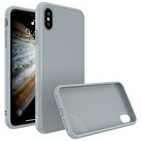 Чехол-накладка RhinoShield серый для Apple iPhone Xs с защитой от падений с 3.5 м