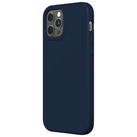 Чехол-накладка RhinoShield темно-синий для Apple iPhone 12/12 Pro с защитой от падений с 3.5 м