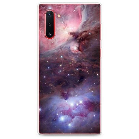 Силиконовый чехол "Космос розовый" на Samsung Galaxy Note 10 / Самсунг Гэлакси Нот 10