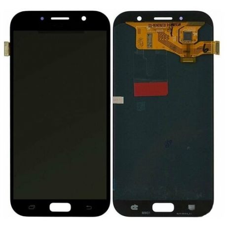 Дисплей для Samsung A720F Galaxy A7 (2017) в сборе с тачскрином (черный) (AMOLED)