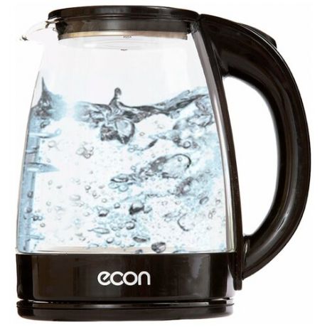 Чайник электрический Econ ECO-1845KE из термостойкого стекла 1.8 л, 1500 Вт