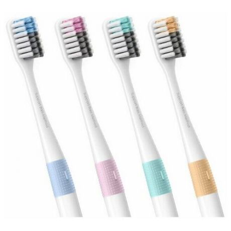Набор зубных щеток Xiaomi DR.BEI New Pasteur Toothbrush (4 шт.) (multicolor)