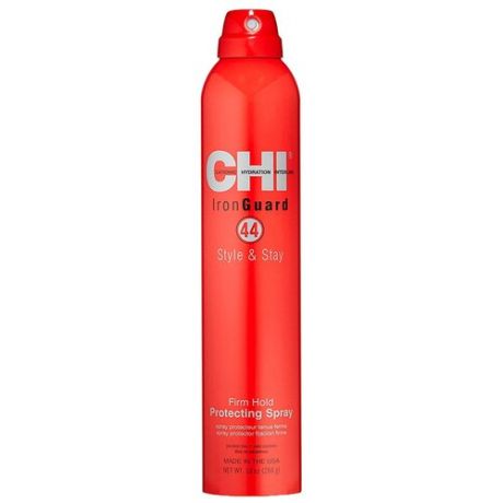 CHI Спрей для волос 44 Iron Guard Style & Stay Firm Hold Protecting Spray, сильная фиксация, 284 г, 296 мл
