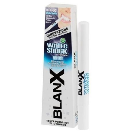 BlanX White Shock Glam Smile Gel Pen, Отбеливающий гель - карандаш, 12 мл