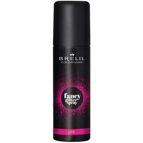 Brelil Professional Fancy Glitter Spray спрей-блеск для волос Pink, 75 мл