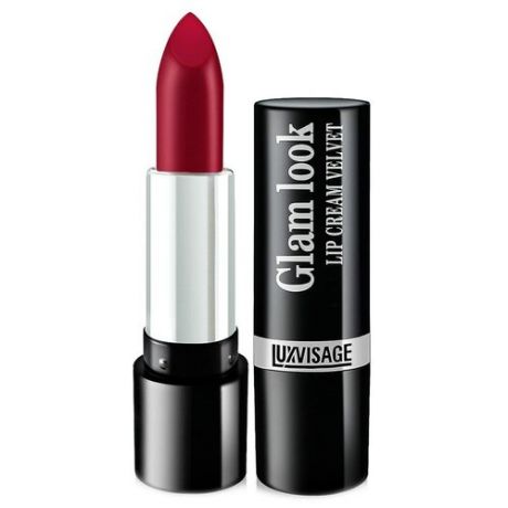 LUXVISAGE помада для губ Glam Look Cream Velvet, оттенок 331 Брусничный джем