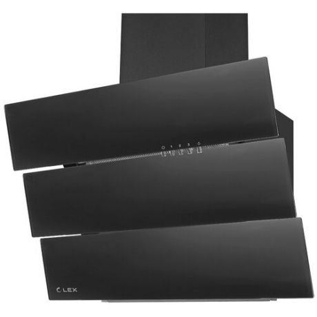 Наклонная вытяжка LEX Rio G 600, цвет корпуса black, цвет окантовки/панели черный