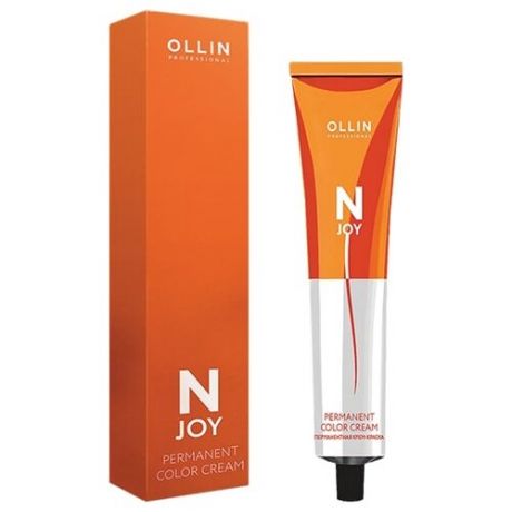OLLIN Professional Стойкая крем-краска для волос N-Joy Color Cream, 5/37 светлый шатен золотисто-коричневый, 100 мл