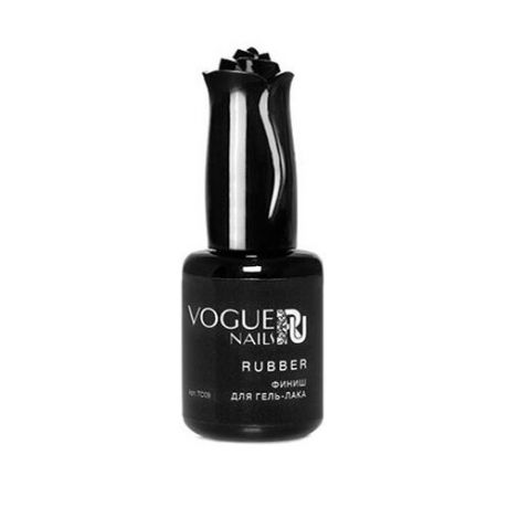 Vogue Nails Верхнее покрытие Rubber финиш, прозрачный, 10 мл