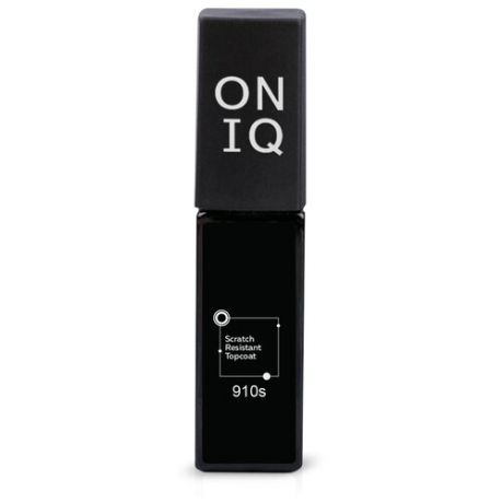 ONIQ Верхнее покрытие 910s Top Point Scratch Resistant Topcoat, прозрачный, 6 мл