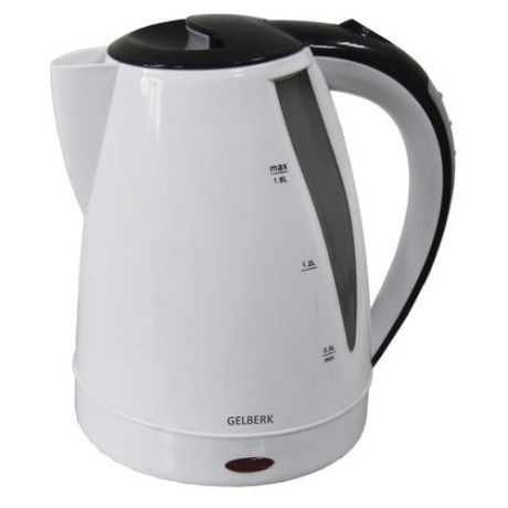 Чайник Gelberk GL-406, белый/черный