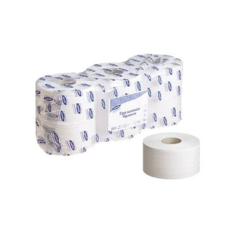 Туалетная бумага Luscan Professional белая двухслойная 250 м 6 рул.