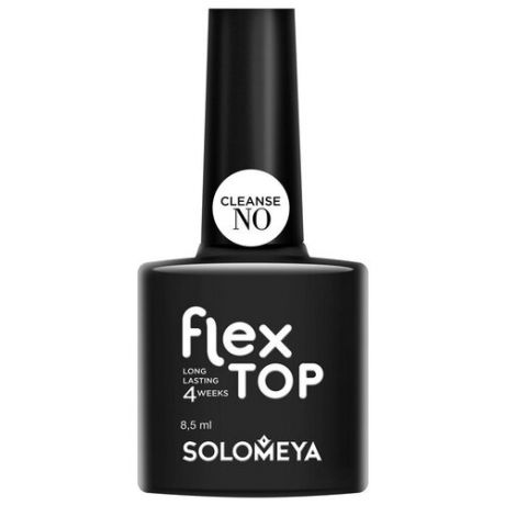Solomeya Верхнее покрытие Flex Top Gel No Cleanse, прозрачный, 8.5 мл