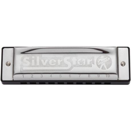 Губная гармошка Hohner Silver Star 504/20 (M50408X) G, черный